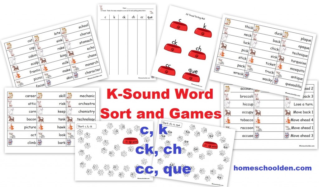 k ck c ch cc que words